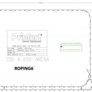 Priefert ROPING6 2018 Version - Arena Model
