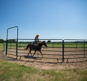 Cowboy On A Horse Economy Round Pens For Horses And Cattle