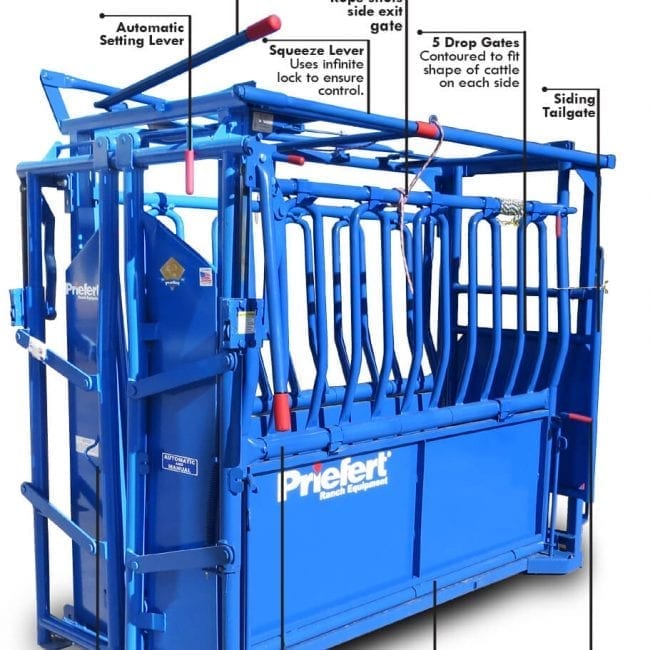 Priefert Squeeze Chutes - Model S0191 - Kovac Ranch Equipment