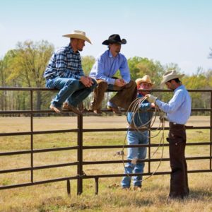 Cowboys sitting On Utility Panels