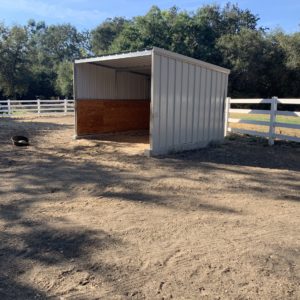 KRE 12'x12' 3 Sided Horse Shelter