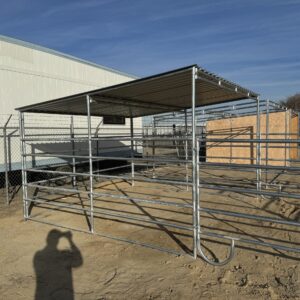 5 Rail Horse Shelter with Roof